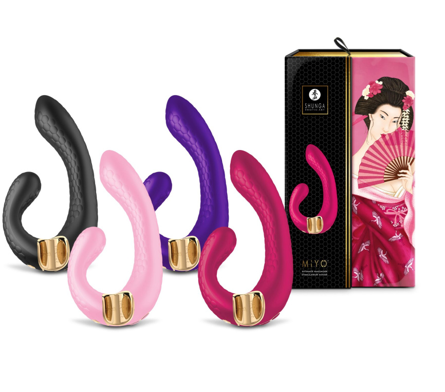 Вібратор-кролик Shunga Miyo Light Pink фото 8