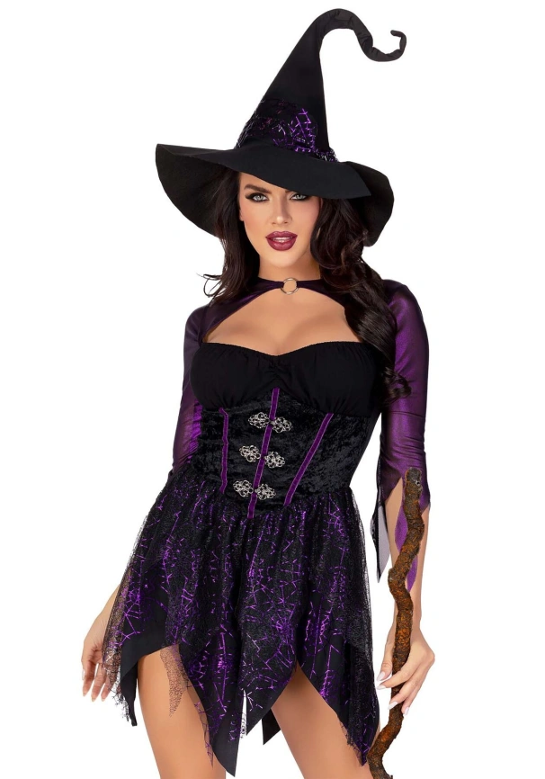 Костюм ведьмы Leg Avenue Mystical Witch M, платье, шляпа фото 1
