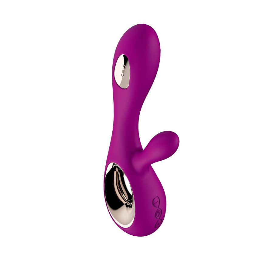Вібратор-кролик LELO Soraya Wave Deep Rose, манливі рухи стовбура фото 2