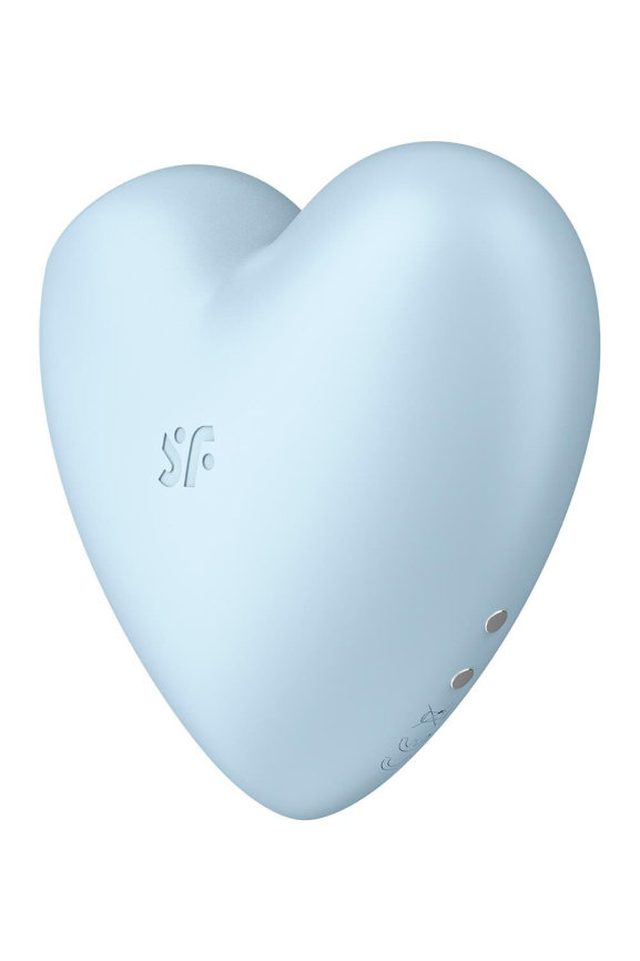 Вакуумний стимулятор-серце з вібрацією Satisfyer Cutie Heart Blue фото 5