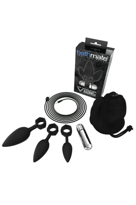 Набор анальных вибропробок Bathmate Anal Training Plugs VIBE, диаметр 2,5см - 3,1см - 3,8см фото 4