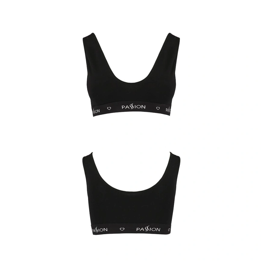 Спортивный топ с широкой резинкой Passion PS004 TOP M, black фото 12