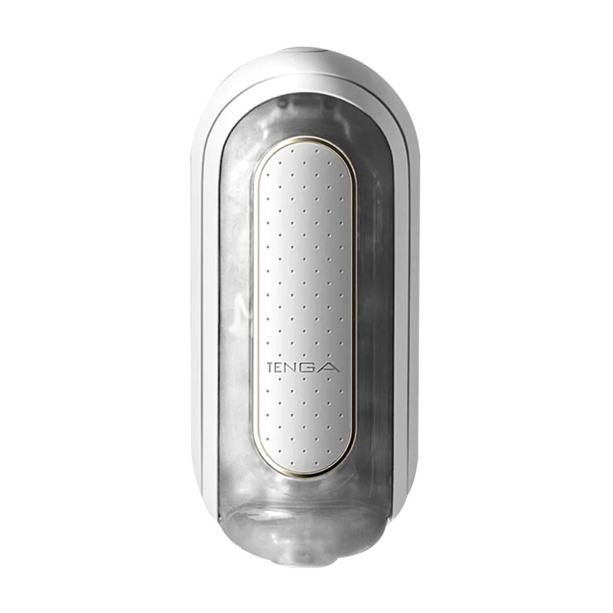 Вібромастурбатор Tenga Flip Zero Electronic Vibration White, змінна інтенсивність, розкладний фото 1
