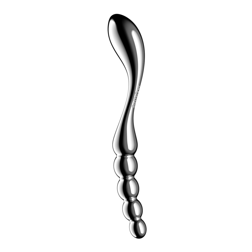 Металевий дилдо Satisfyer Star Force 1, двосторонній, можна нагрівати та охолоджувати фото 2