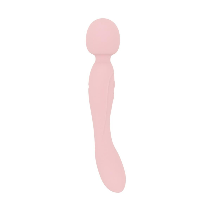 Вібромасажер Good Vibes Only - SIMI Double-Sided Wand Vibrator Soft Silicone - Pink фото 1