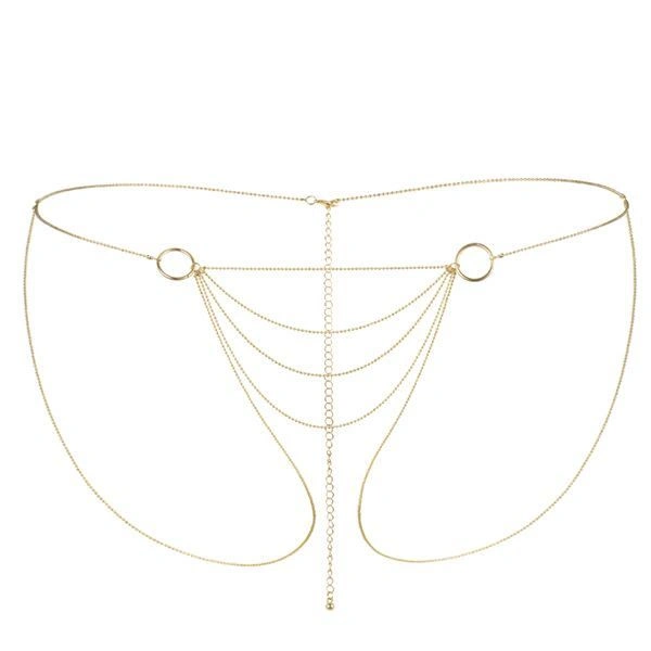 Цепочка-трусики Bijoux Indiscrets Magnifique Bikini Chain – Gold, украшение для тела фото 2