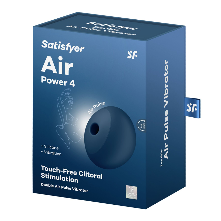 Вакуумний стимулятор з вібрацією Satisfyer Air Power 4, потужний та тихий фото 6