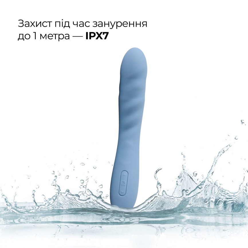 Смарт-вібратор з пульсацією Svakom Ava Neo Cornflower Blue, 15 режимів роботи, водонепроникний фото 15