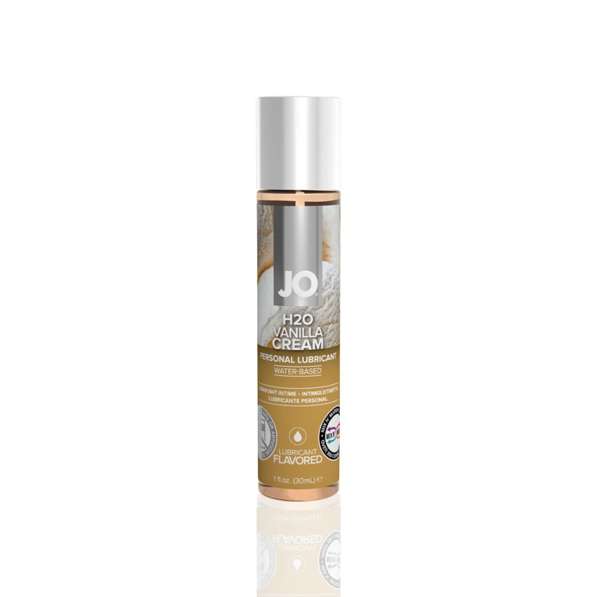 Смазка на водной основе JO H2O — Vanilla Cream (30 мл) без сахара, растительный глицерин фото 1