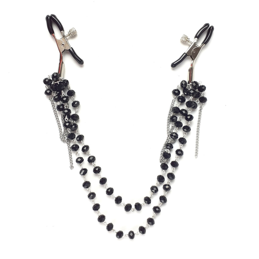 Затискач для сосків Art of Sex - Nipple clamps Sexy Jewelry Black фото 1