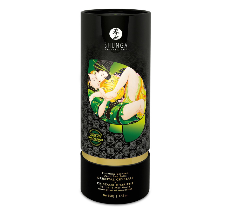 Сіль для ванни Shunga Oriental Crystals Bath Salts ORGANIC – Lotus Flower (500 г) сіль Мертвого моря фото 1