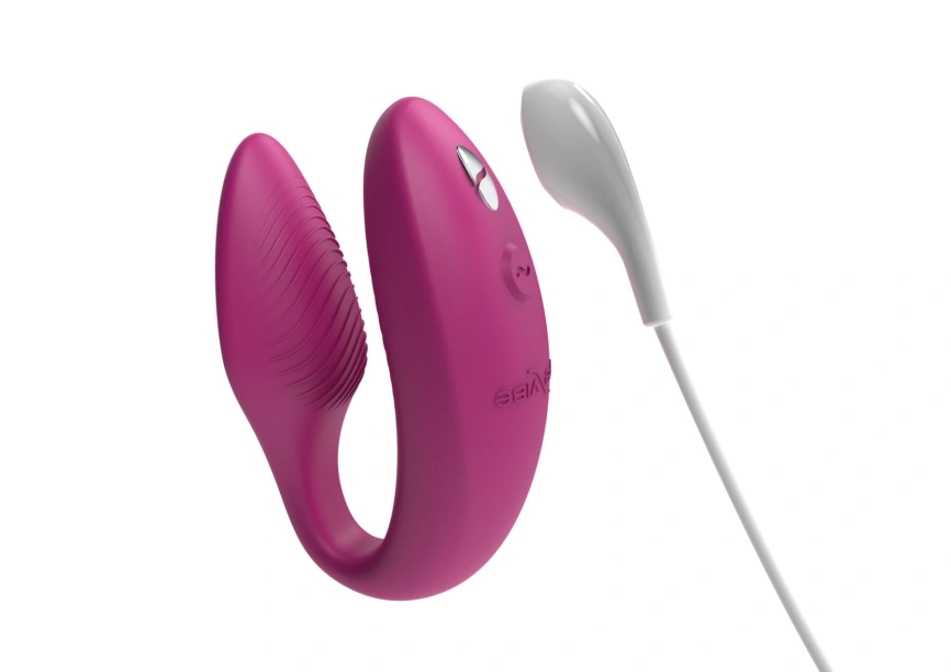 Смарт-вибратор для пар We-Vibe Sync 2 Rose, 10 виброрежимов, пульт ДУ фото 6