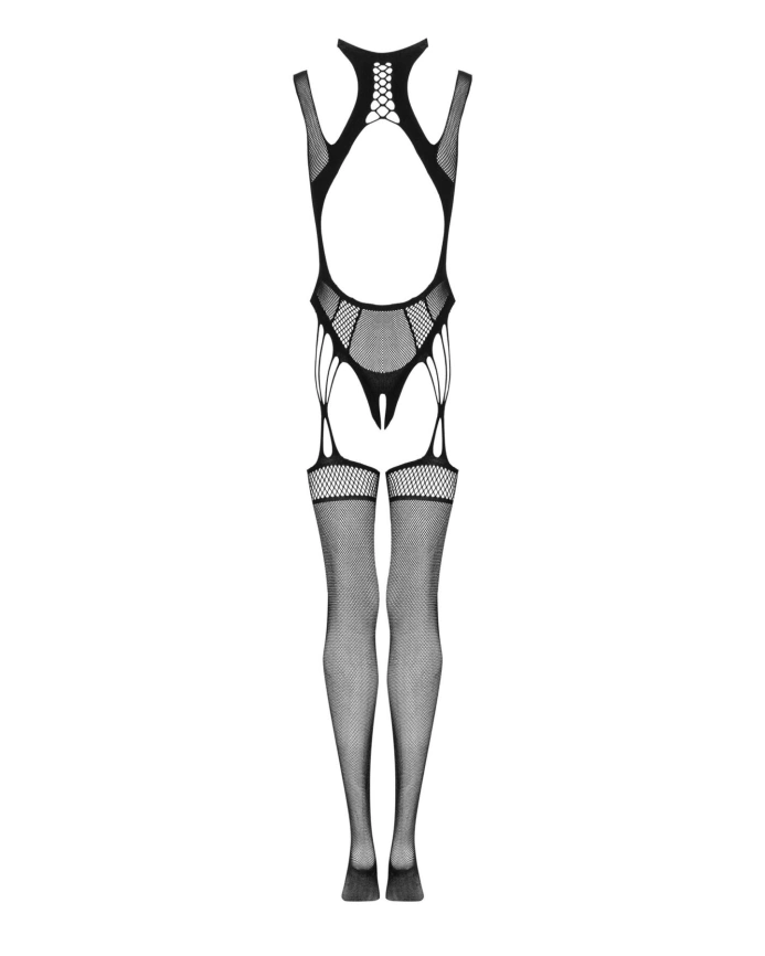 Ажурный бодистокинг с отверстиями Obsessive Bodystocking G327 black S/M/L, комбинезон, с доступом фото 6