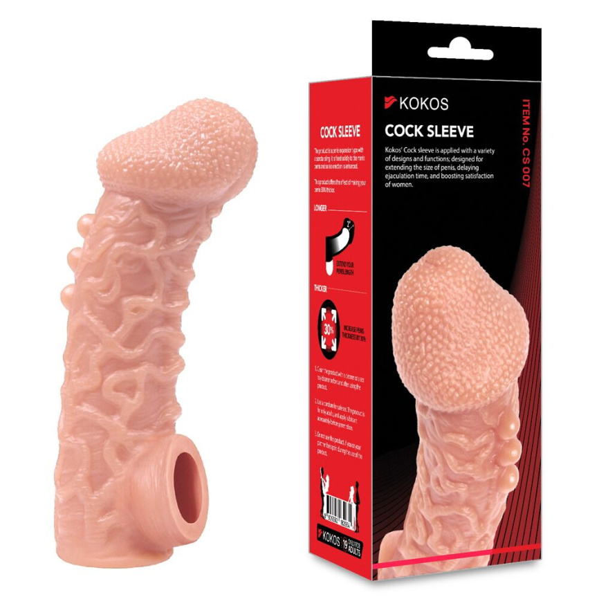 Насадка на член Kokos Cock Sleeve CS 007 L фото 3