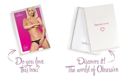 Кружевные танга с доступом Obsessive 828-THC-1 crotchless thong S/M, черные фото 8