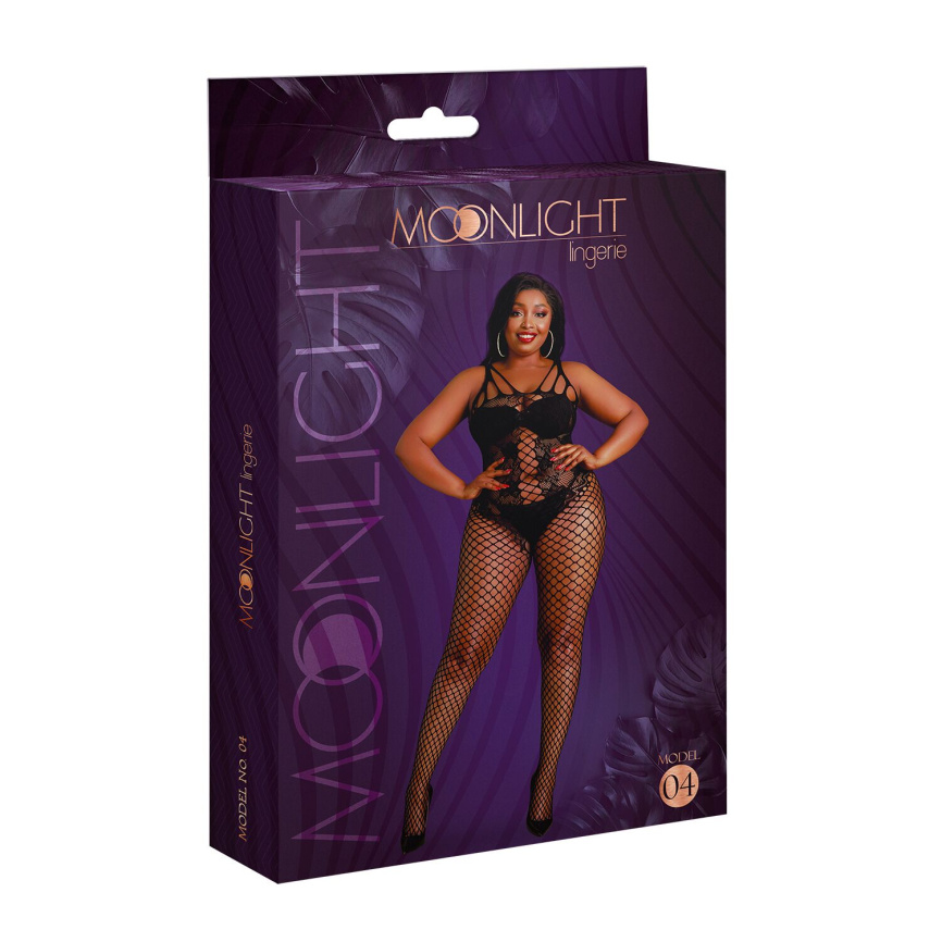Бодістокінг Moonlight Plus Model 04 XL-XXXL Black, з доступом фото 5
