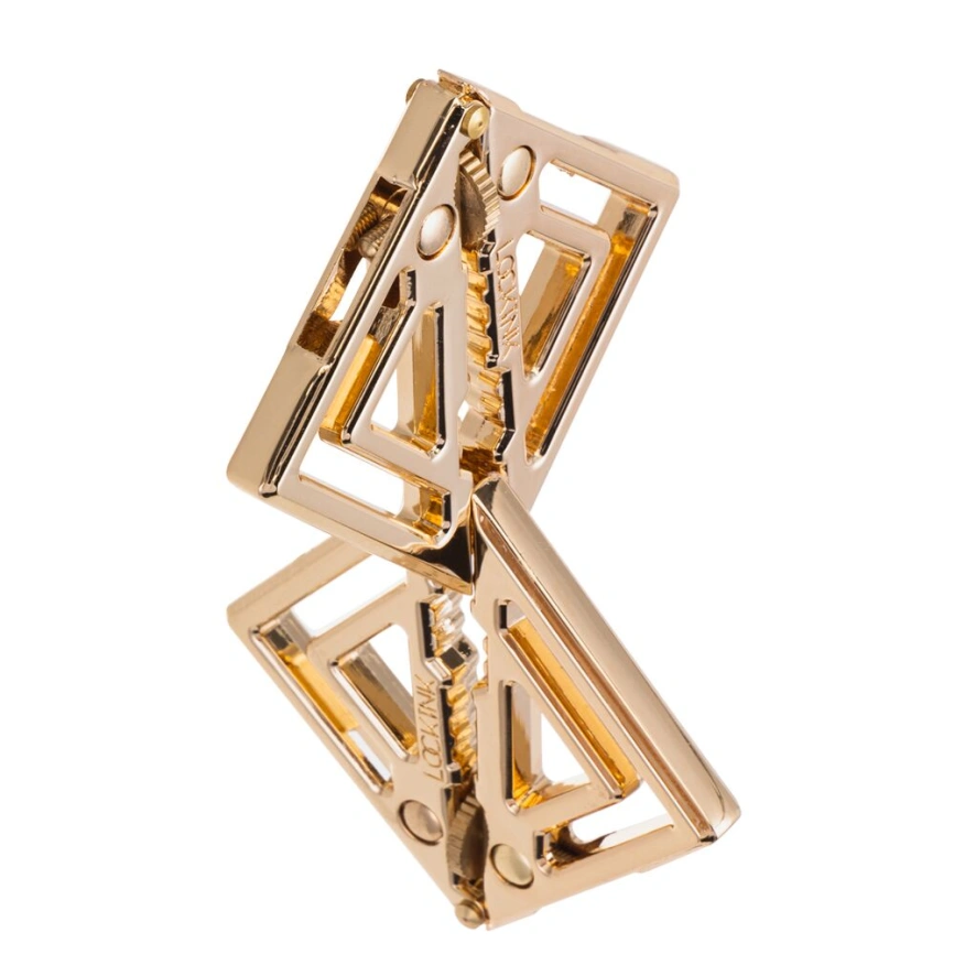 Зажимы для сосков с тяжелой подвеской LOCKINK Adjustable Nipple Clamps with Heavy Pendant, под золото фото 5