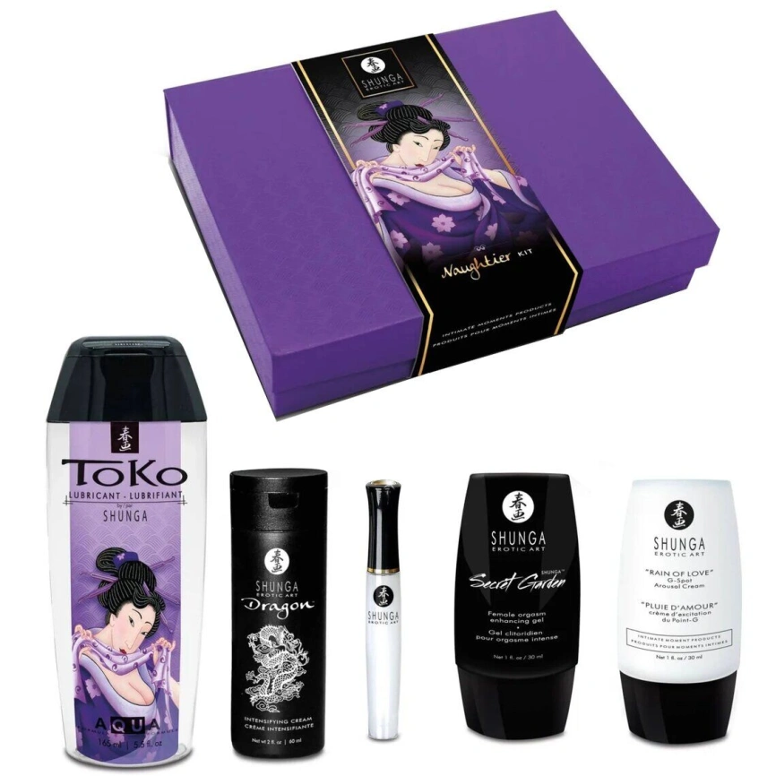 Подарочный набор Shunga Naughtier Kit, 5 продуктов для интимной стимуляции фото 1