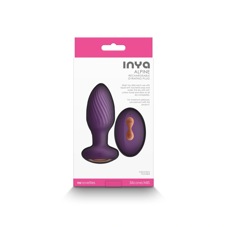 Анальная пробка с вибрацией NS Novelties INYA - Alpine - Purple фото 4