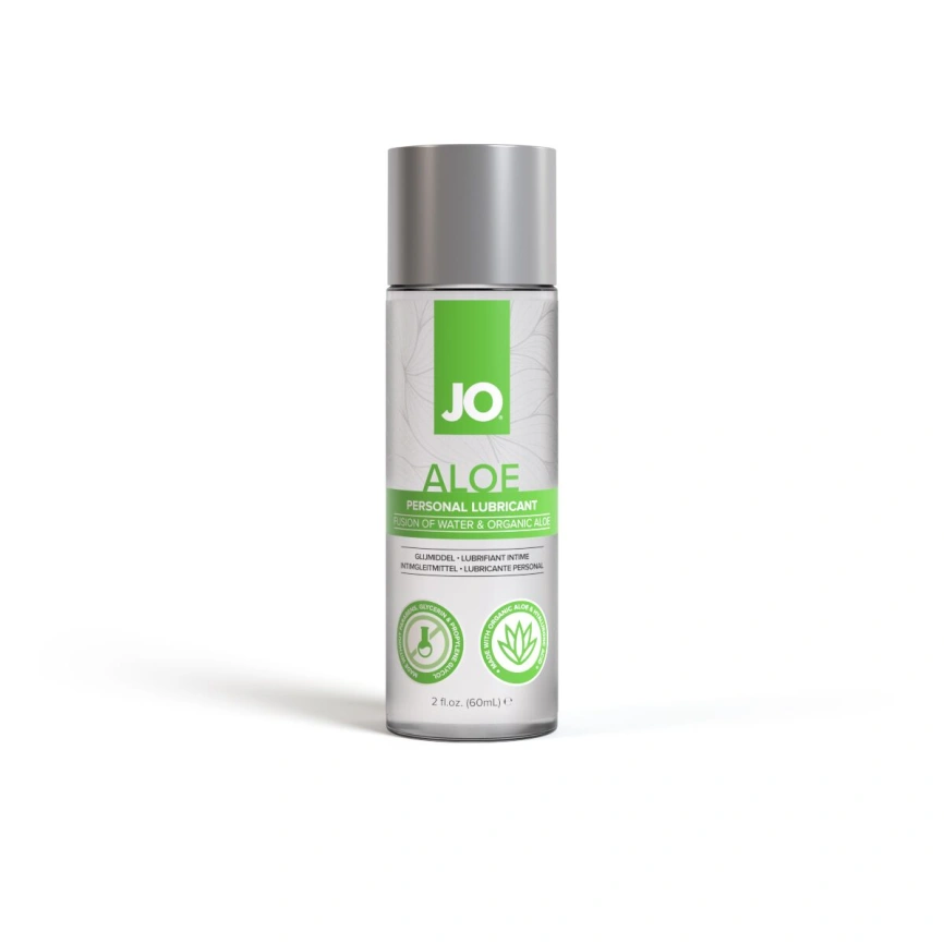 Смазка на водной основе JO H2O Organic Aloe (60 мл), увлажняющий и успокаивающий эффект фото 1