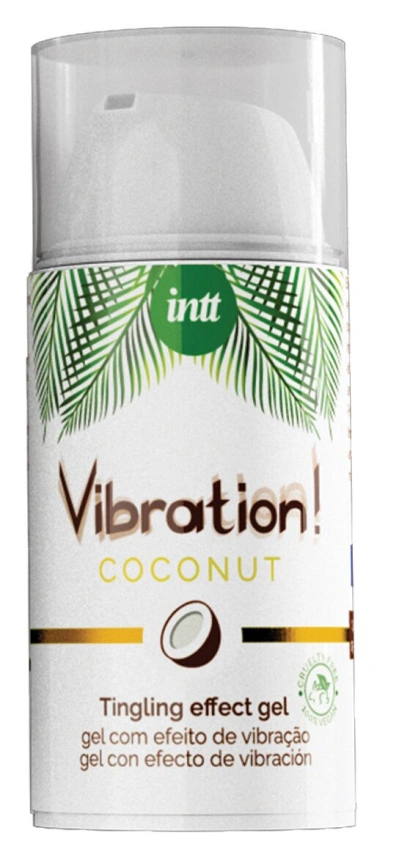 Жидкий вибратор Intt Vibration Coconut Vegan (15 мл),  очень вкусный, действует до 30 минут фото 2