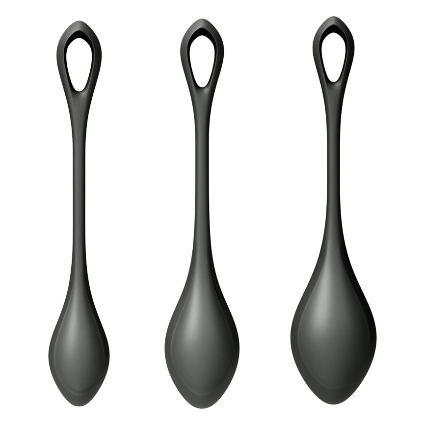 Набор йони бусин Satisfyer Yoni Power 2 Black, диаметр 2-2,5-3см, масса 22-44-73 г фото 3