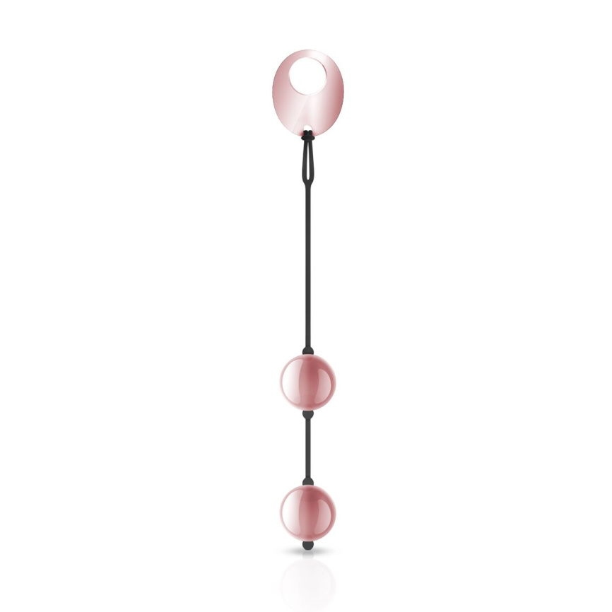 Металеві вагінальні кульки Rosy Gold - Nouveau Kegel Balls, маса 376 г, діаметр 2,8 см фото 1