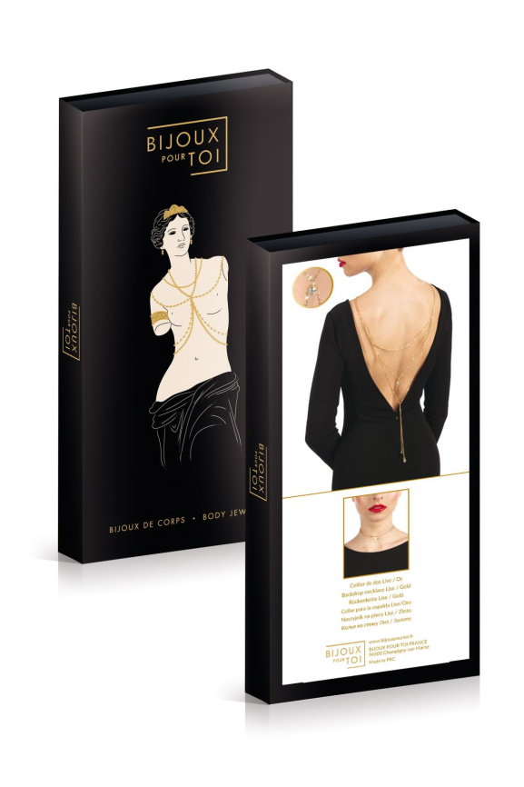 Кольє на спину Bijoux Pour Toi - Lise Gold фото 2