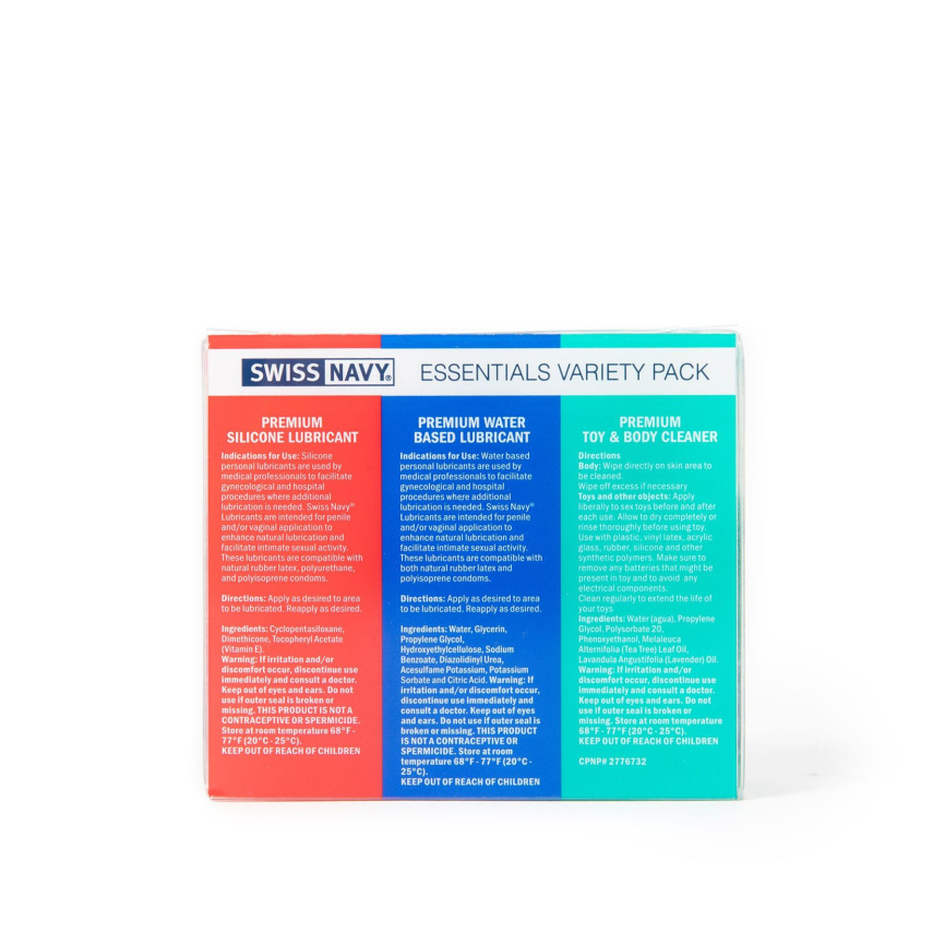 Набір Swiss Navy Essentials Variety Pack 3 х 30 мл фото 4