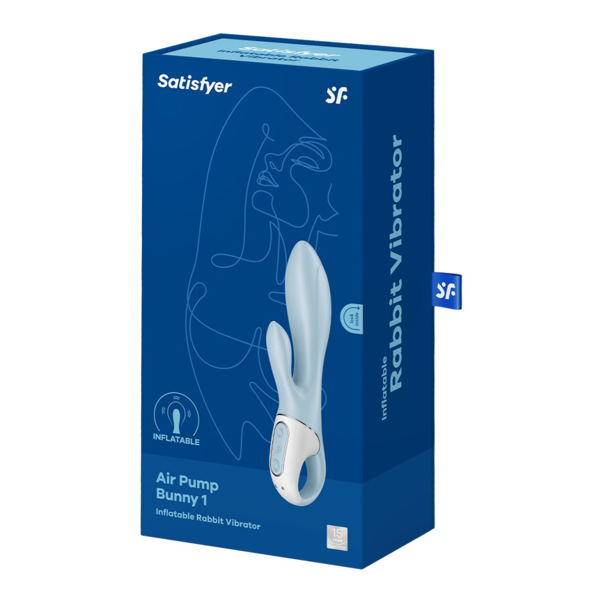 Вібратор-кролик надувний Satisfyer Air Pump Bunny 1 фото 6