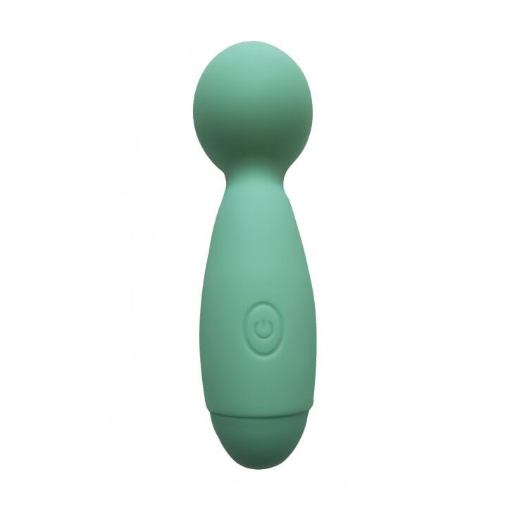 Мінівібромасажер Wooomy Smally Mini Wand Turquoise фото 1