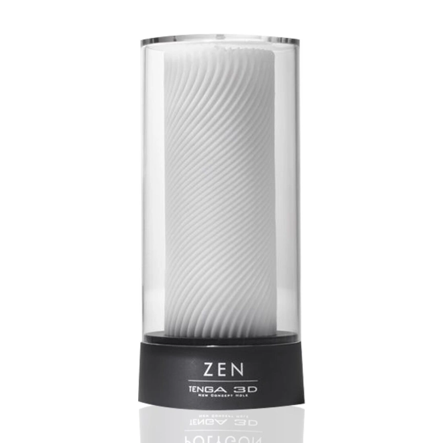 Мастурбатор Tenga 3D Zen, очень нежный, из антибактериального эластомера с серебром фото 4