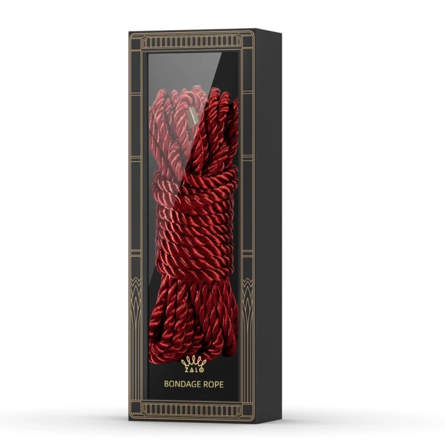 Роскошная веревка для Шибари Zalo Bondage Rope Red фото 2