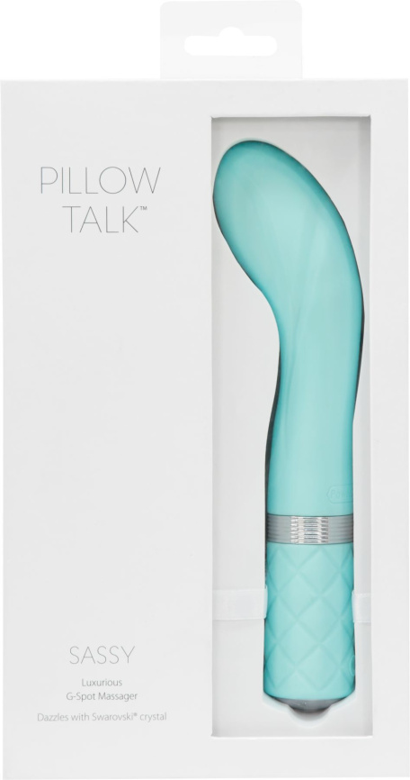 Розкішний вібратор Pillow Talk - Sassy Teal з кристалом Сваровські для точки G, подарункова упаковка фото 8