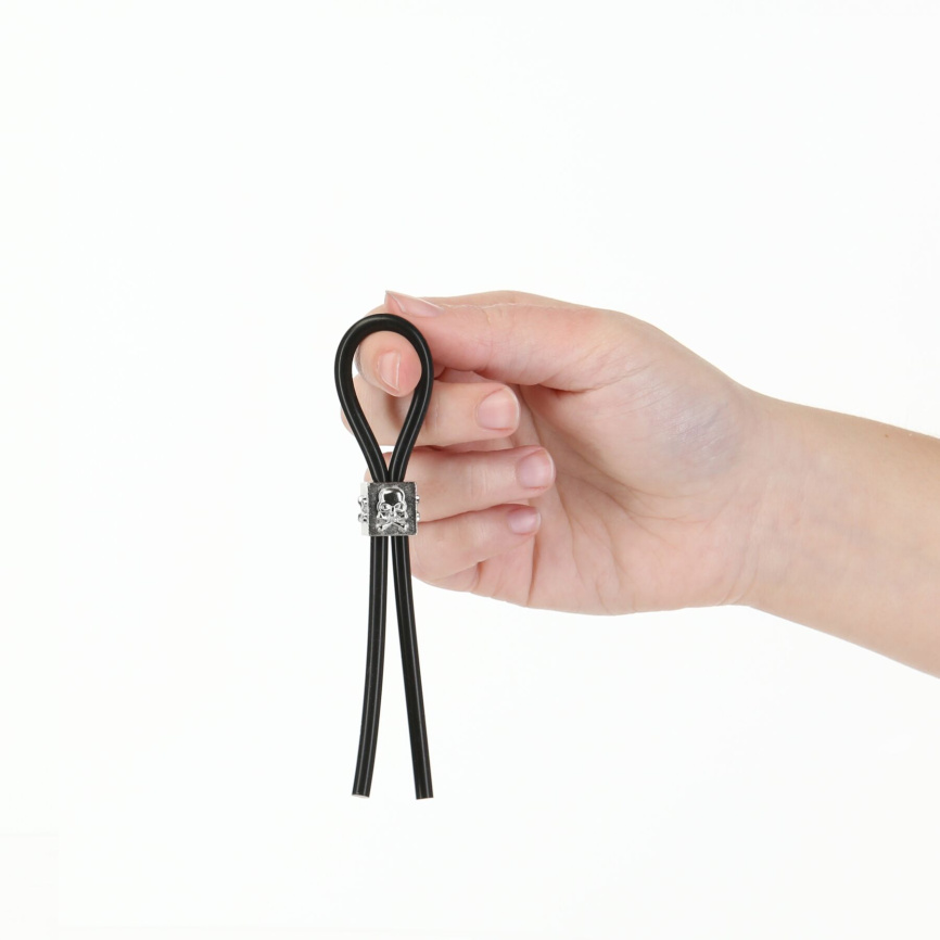 Ерекційне кільце-ласо LUX Active Tether Adjustable Silicone Cock Tie, регульоване фото 1