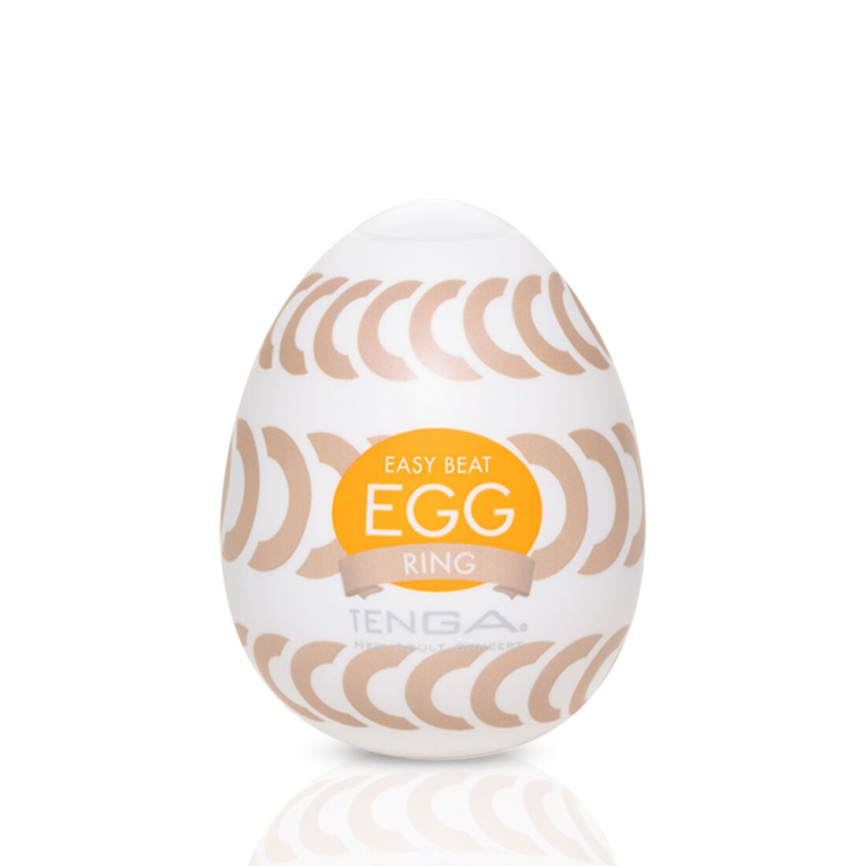 Мастурбатор-яйце Tenga Egg Ring з асиметричним рельєфом фото 1