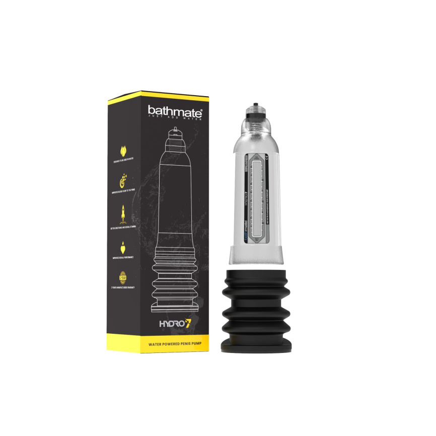 Гідропомпа Bathmate Hydro 7 Clear, для члена довижной от 12,5 до 18см, діаметр до 5см фото 7