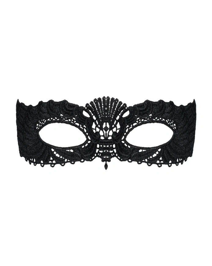 Кружевная маска Obsessive A700 mask, единый размер, черная фото 2