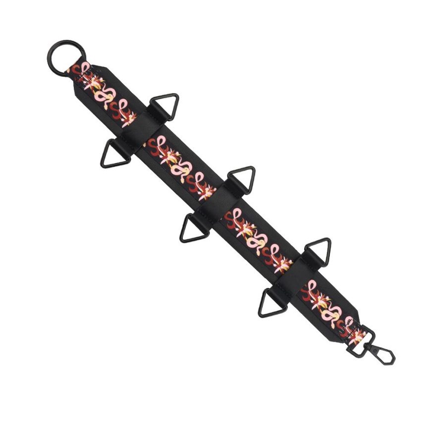 БДСМ-набір LOCKINK The Flowering Serpent Bondage Set, чорний, з малюнком у вигляді змій, 12 предметів фото 10