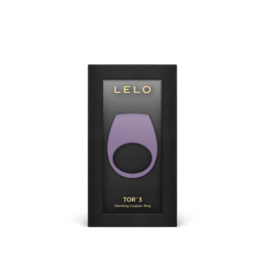 Ерекційне кільце з вібрацією LELO Tor 3 Violet Dusk, керування зі смартфона фото 5