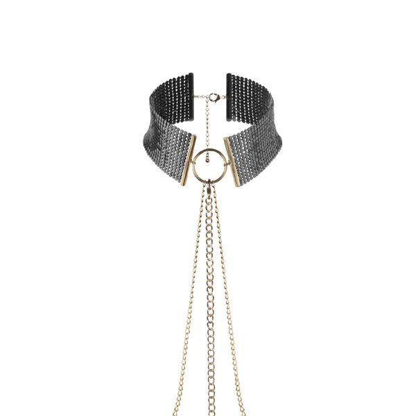 Намисто-комір Bijoux Indiscrets Desir Metallique Collar - Black фото 2