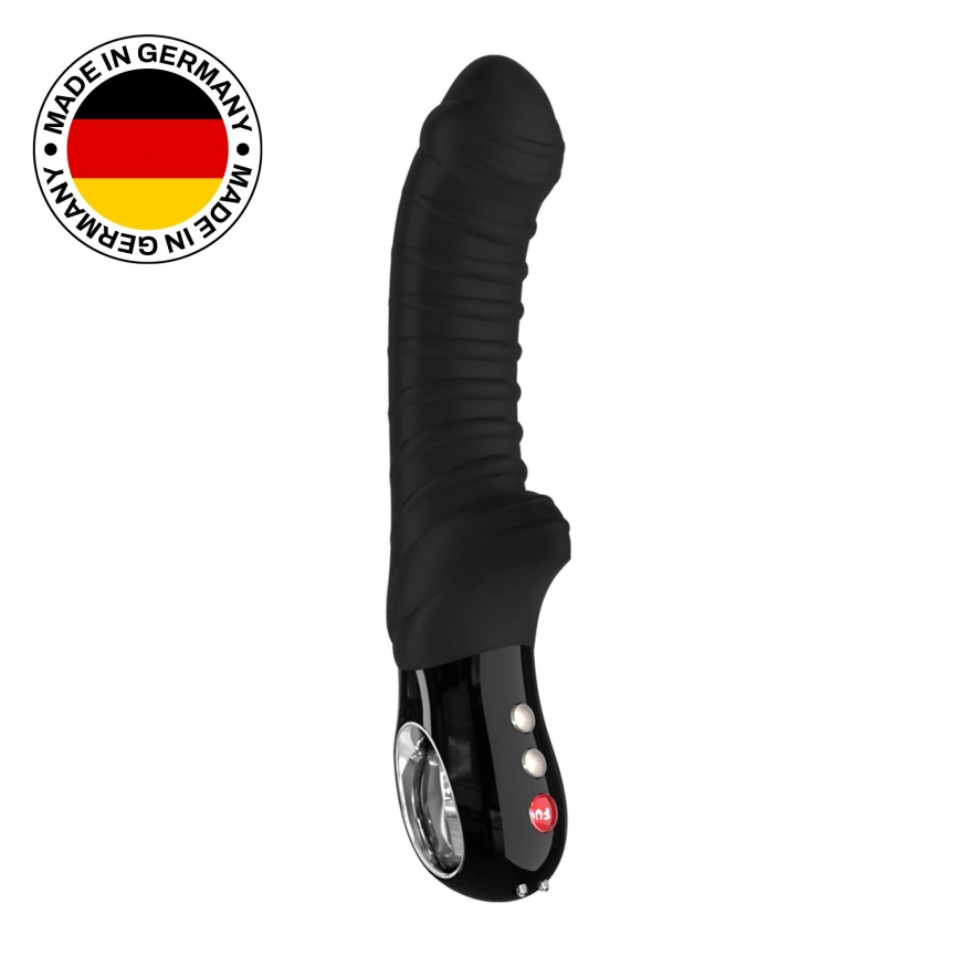 Вибратор для точки G Fun Factory TIGER black, ребристый, подходит для анальной стимуляции фото 7