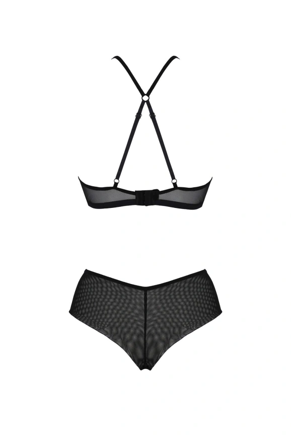 Комплект Passion KERRIA BIKINI black, XXL/XXXL, бралетт и трусики-бикини фото 4