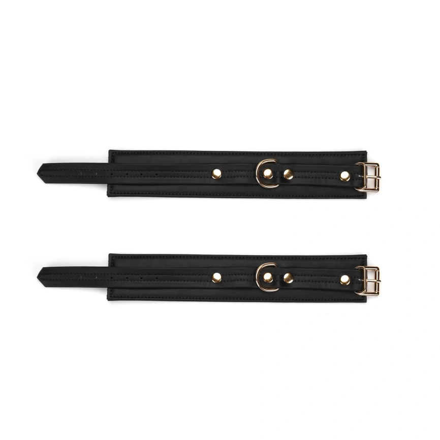 Поножи Liebe Seele Black Organosilicon Anklecuffs, экокожа фото 3