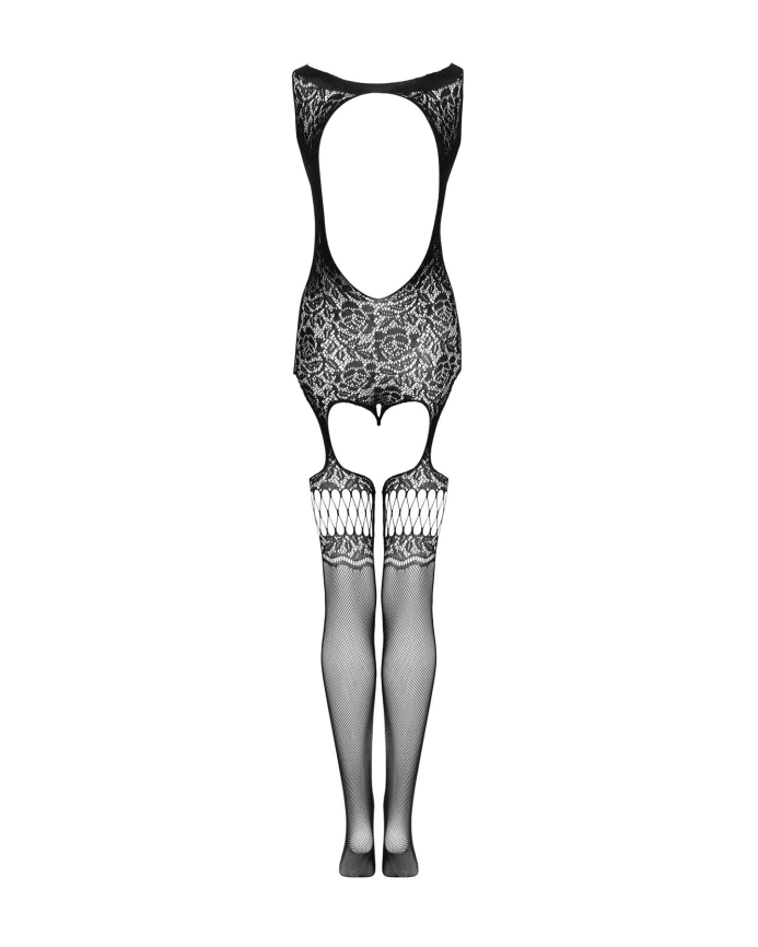 Бодистокинг Obsessive Bodystocking F236 S/Ml/L, глубокое декольте, имитация шнуровки фото 6
