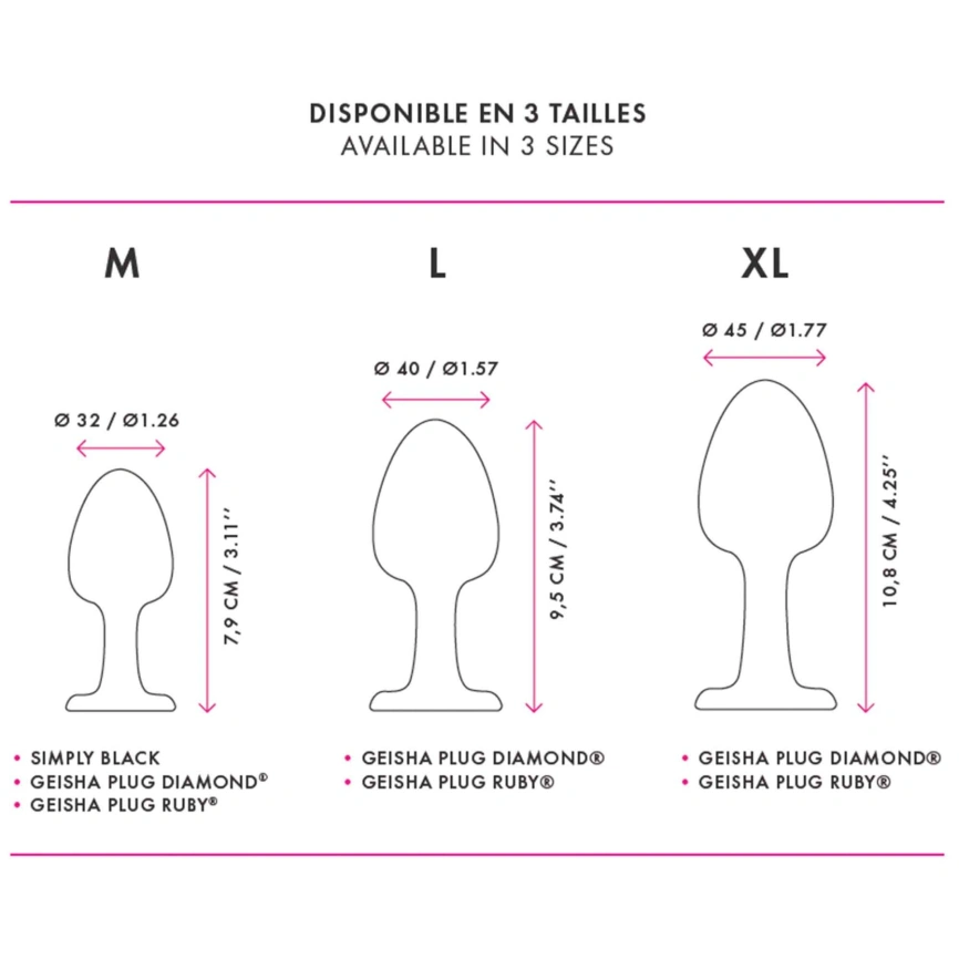 Анальная пробка Dorcel Geisha Plug Diamond M с шариком внутри, создает вибрации, макс. диаметр 3,2см фото 7