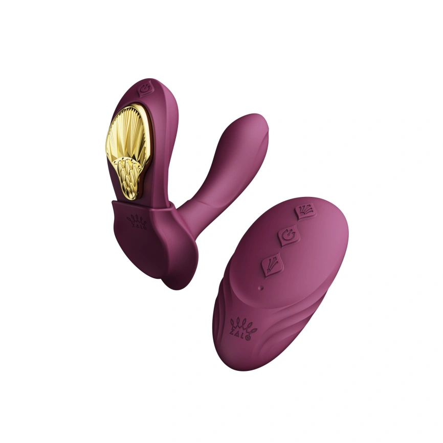Смарт-вибратор в трусики Zalo - AYA Velvet Purple, насадка и пульт ДУ фото 4