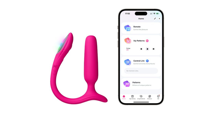 Анальна смарт-вібропробка Lovense Lush Anal, дуже потужна, LED-підсвічування фото 4