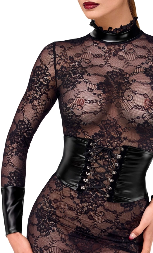 Платье Noir Handmade F375 Noirelle Lace Corset Midi dress L фото 4