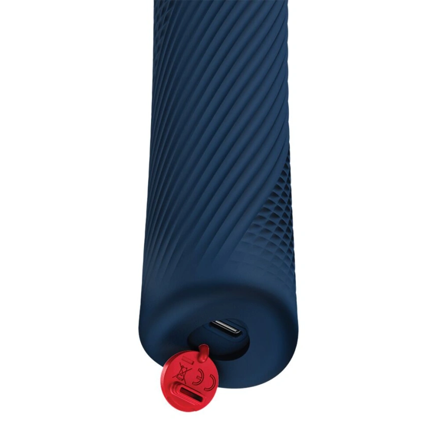 Вибромассажер Fun Factory VIM Vibrating Wand Nightblue, супермощный и легкий, до 6 часов работы фото 4